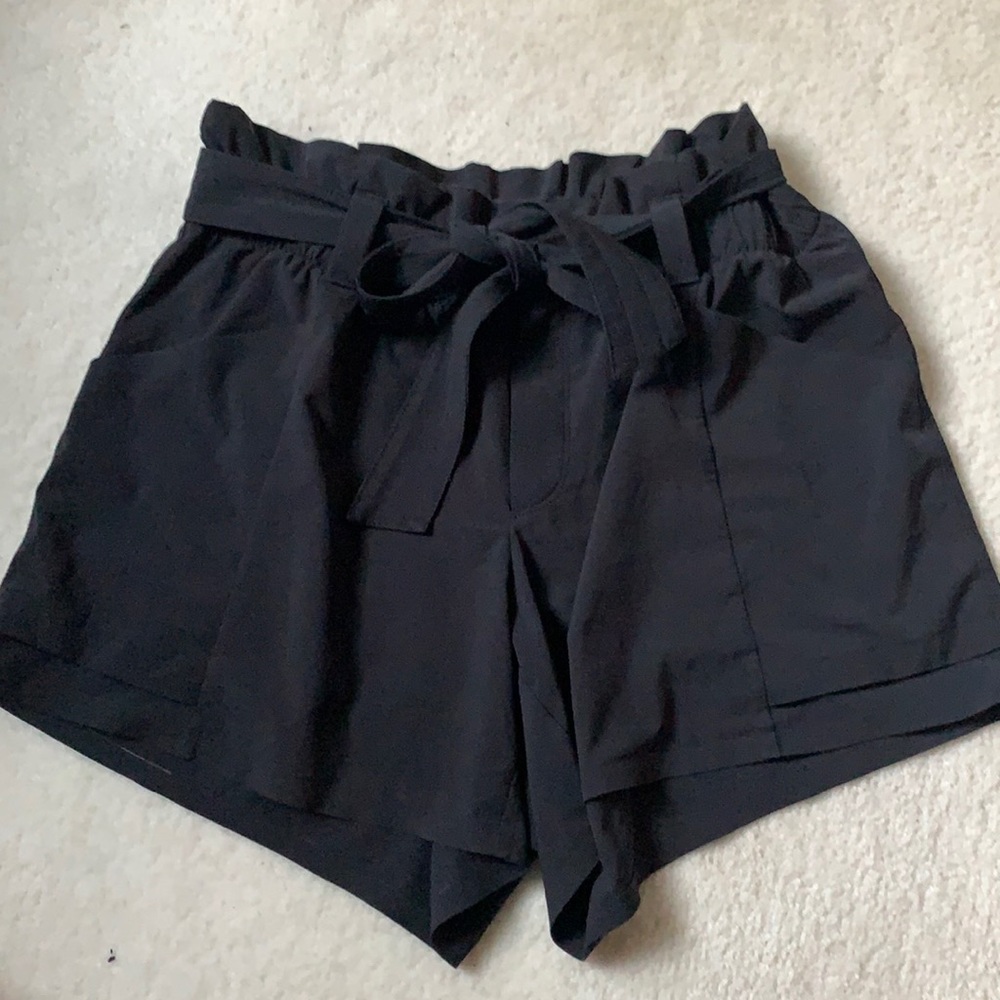 Athleta Black Tie Shorts